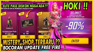 TOP DAFTAR UPDATE FREE FIRE - MISTERY SHOP PART 5 !! ELITE PASS SEASON 38 JULI & 39 AGUSTUS 2021