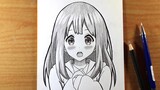 cara menggambar anime cute | how to draw anime girl