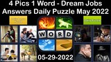 4 Pics 1 Word - Dream Jobs - 29 May 2022 - Answer Daily Puzzle + Bonus Puzzle