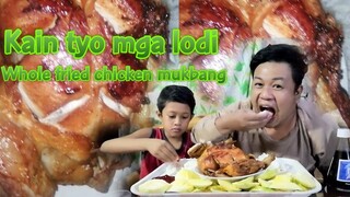 WHOLE FRIED CHICKEN MUKBANG / INDIAN MANGO / ISANG BUONG MANOK / MUKBANG PINOY