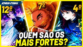 TODOS OS PILARES RANQUEADOS DO MAIS FRACO AO MAIS FORTE! (DEMON SLAYER | KIMETSU NO YAIBA)