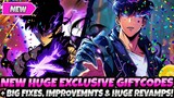 *NEW HUGE EXCLUSIVE GIFT CODES!* + BIG FIXES, IMPROVEMENTS & CRAZY REVAMPS! (Solo Leveling Arise)