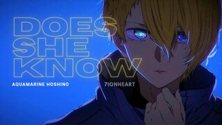 Aquamarine Hoshino | Does She Know [AMV] #BilibiliAniSummerFair