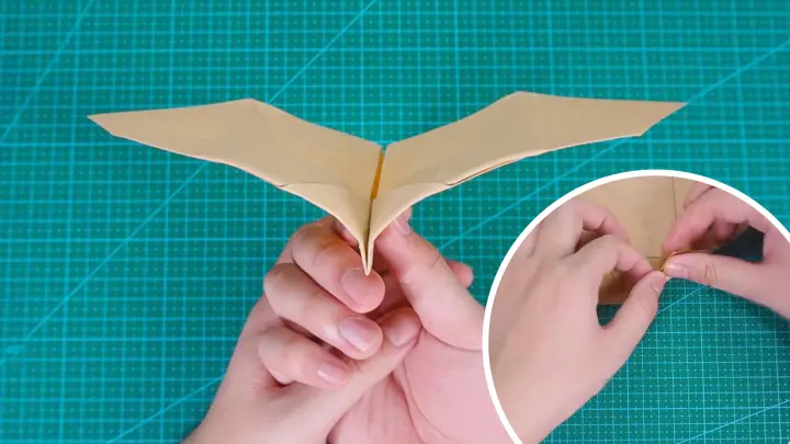 Paper folding|Paper airplane like a bionic bat