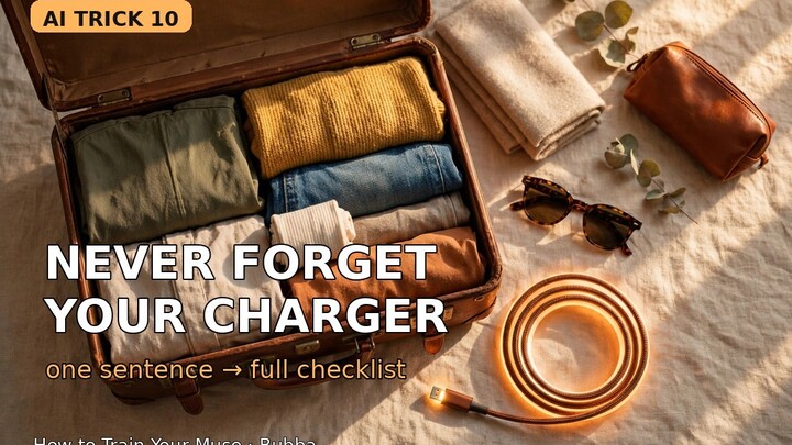 AI Trick 10 | Never Forget Your Charger Again