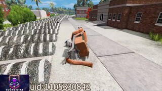 Ô tô vs 100 cú va chạm tốc độ! - BeamNG.Drive #game #gta5