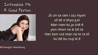 [Phiên âm tiếng Việt] Introduce Me A Good Person - Joy (Red Velvet) (Hospital Playlist OST Part.2)