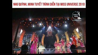 Như Quỳnh, Minh Tuyết trình diễn tại Miss Universe 2010