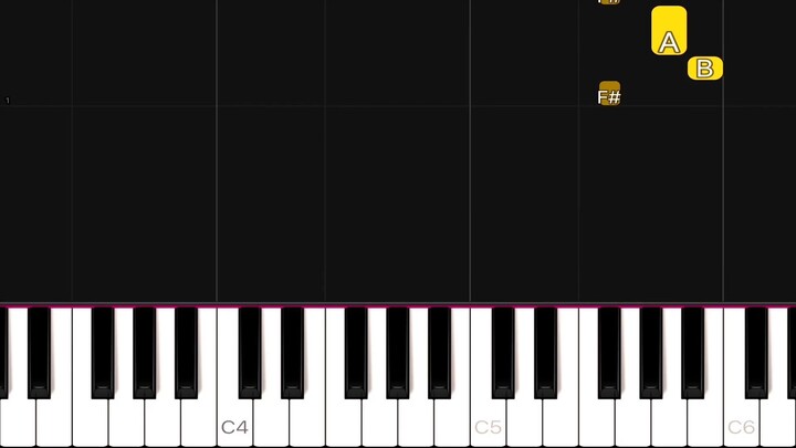 TENGE TENGE - MEME ( Piano Tutorial ) （钢琴教程）难度：简单
