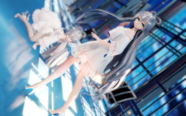 【Off-shoulder dress/Tianyi】Huh? ♥Why are there two identical Tianyi? ♥ 1080P/60fps