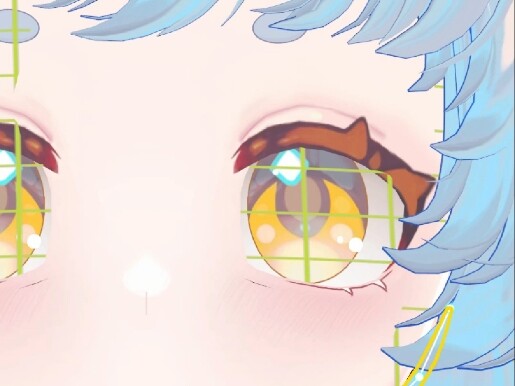十倍速vroid oc建模流程切片，单主：西米 oc：ximii๑'ꇴ'๑