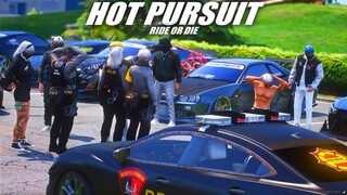 HOT PURSUIT SKYLINE R34 ! RIDE OR DIE !! KEI O'CONNER DI KEPUNG KEPOLISIAN !!! GTA 5 ROLEPLAY