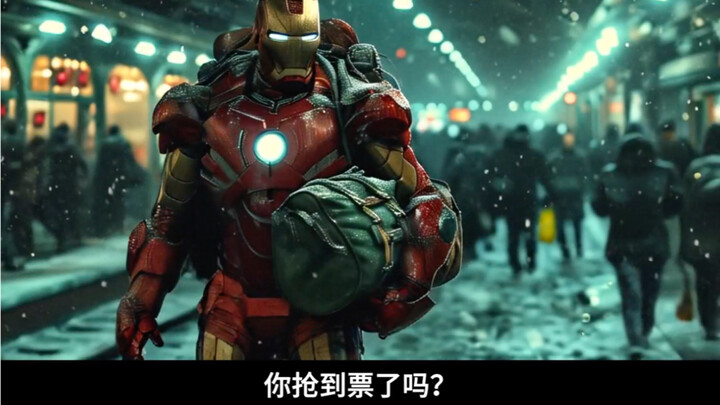 “Biệt Đội Siêu Anh Hùng 5 về nhà đón Tết” [AI]