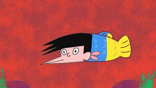 Xiaohu, berubah menjadi ikan