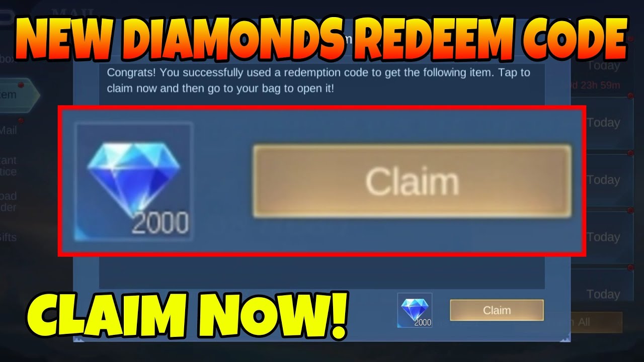 NEW APP 2021! FREE DIAMONDS CLAIM NOW! IN MOBILE LEGENDS 