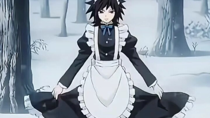 Đây chính là bí mật nho nhỏ về bộ đồ hầu gái của anh Yushin đấy~ #TomitoriYushin #KochouShinobu #Tha