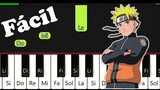 COMO TOCAR Blue Bird de Naruto 🎹 Tutorial para Piano con Notas | FACIL