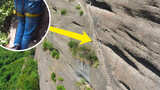 [Panjat tebing] Mendaki tebing di jalan terlebar kurang dari 30 cm