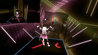 Melakukan senam di Beat Saber