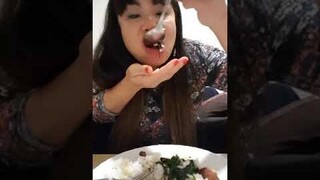 ผัดผักโขมฝรั่งใส่หมูกรอบ 29/3/19