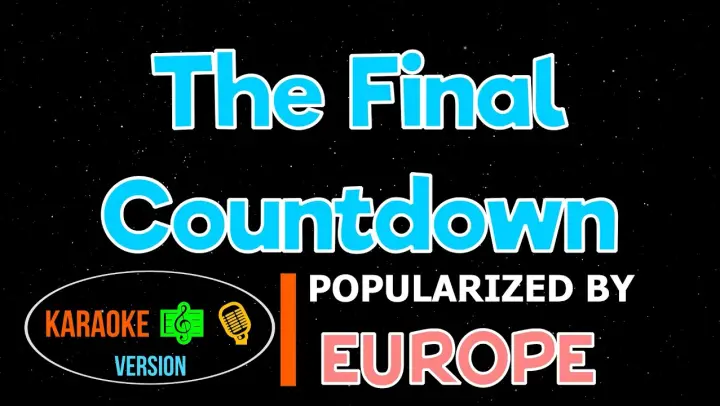 The Final Countdown - Europe | Karaoke Version |HQ ▶️♬♪🎤