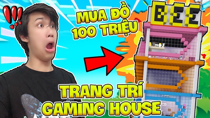 KEYD BỎ RA 100 TRIỆU TRANG TRÍ GAMING HOUSE CỦA BEE TEAM TRONG MINI WORLD