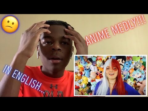 Why Are They Singing in English😑😑😑!!! Reaction to Epic Anime Medly - Peter Hollens feat. AmaLee!!
