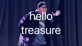 后槽牙都笑出来  hello treasure