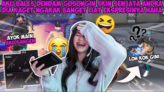 AKU BALES DENDAM GOSONGIN SKIN SENJATA ANDRA PAS MAIN! KAGET NGAKAK BANGET LUCU RESPONNYA