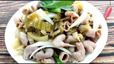 Cách làm món Bao Tử Cá xào DƯA CẢI đơn giản dễ làm nhất của Hồng Thanh Food
