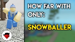 How Far Can You Go With ONLY Snowballer (and why Josh Mats disappeared for a year) | Tower Battles