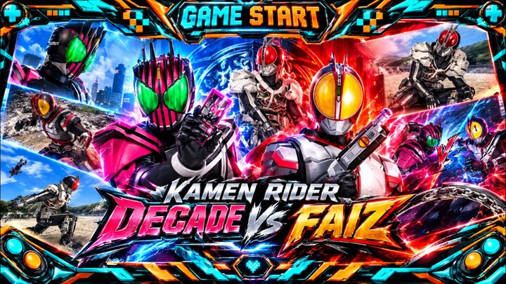 Kamen Rider Decade vs Faiz | Story Battle Kamen Rider Super Climax  Heroes |