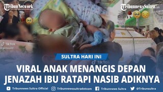 Viral Bocah Nangis di Depan Peti Jenazah Ibu yang Tewas Dibunuh Ayah, Ratapi Nasibnya dan Adik
