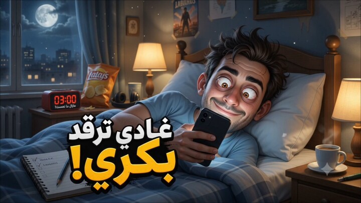 I’m Going to Sleep Early 😂 | Moroccan Comedy Animation | 我要早点睡 😂