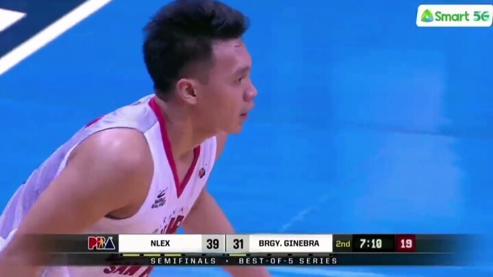 BACK TO BACK THREE NG BRGY. GINEBRA plus floater ni TENORIO( SEMIS GAME 1 GINEBRA VS NLEX