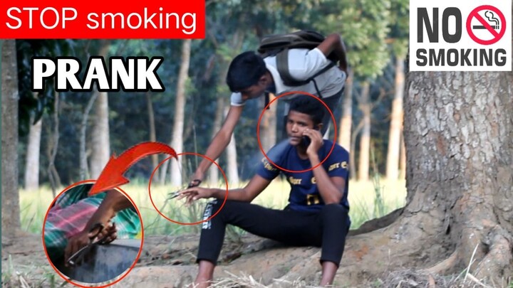 Cutting people's cigarette prank and crazy reaction public | new indian prank video