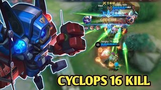 CARA PAKAI CYCLOPS SUPORT MID LANE || BEST BUILD CYCLOPS 2023 MOBILE LEGENDS