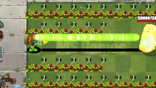PvZ 2 挑战 - 100 个植物满级对抗 120000 生命值的高坚果僵尸 - 谁会赢？