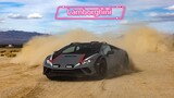 Lamborghini in desert