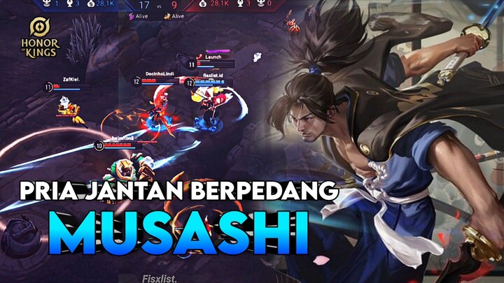 Musashi || Sekali Tebas Sama Musashi Musuh Auto Balik Ke Base - Honor Of Kings