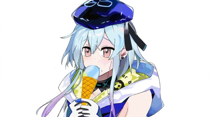 【】给水月吃冰激凌