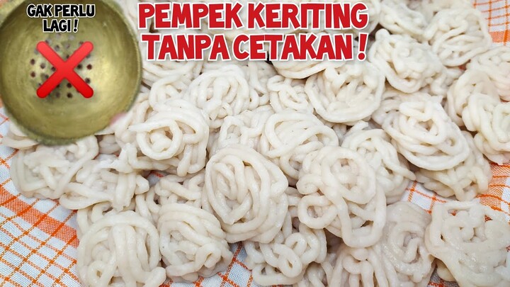 TIPS DAN RESEP MEMBUAT PEMPEK KERITING TANPA CETAKAN KUNINGAN DAN HASILNYA BAGUS DAN CEPAT
