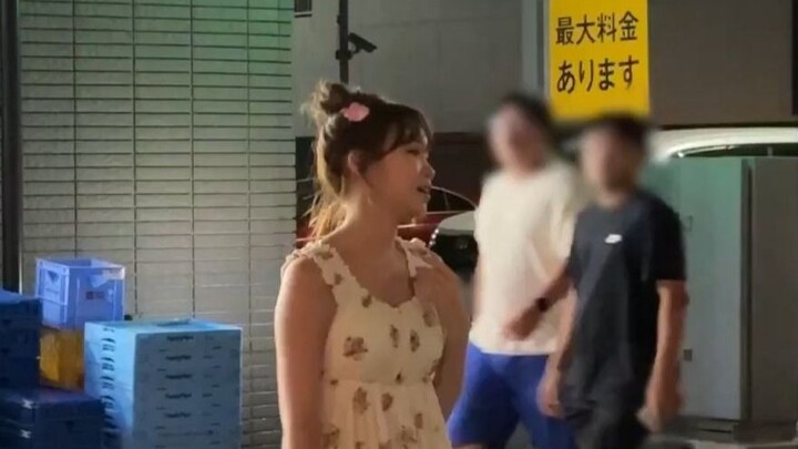 Pabo CaiCai lost another game? Wearing pajamas, she danced to “DIFFERENT” on the streets of Japan fo