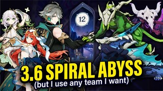 My REVENGE in 3.6 Spiral Abyss Floor 12 (ft. 5-Star Teams & C4 Alhaitham) | Genshin Impact