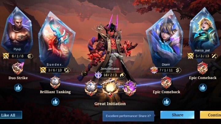 Great Initiation|  JemzInGame Dyroth Plays (36) | Mobile Legends