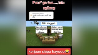 Balas  saran yg bagus😂 minecraft enderman fypgakni bismillahfyp fyp fypシ fypplisssssss fypdong foryou