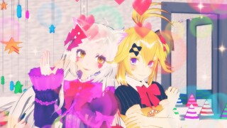 [fnaf mmd] ❀Mangle X Chica❀ Manglica Ninja Re Bang Bang MEME 1080p60fps