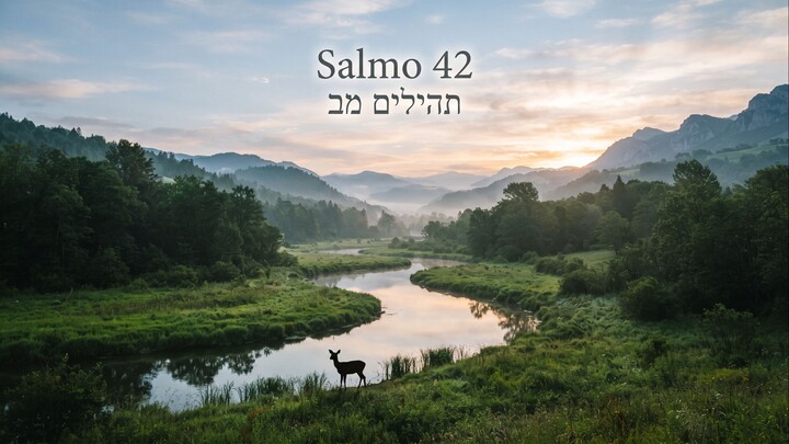 Salmos 42 (Tehilim 42) - Minha Alma Tem Sede de Deus | Oração de Fé e Esperança
