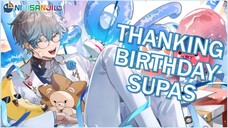 【SUPA READING】Thanking birthday supas!【NIJISANJI EN | Ike Eveland】