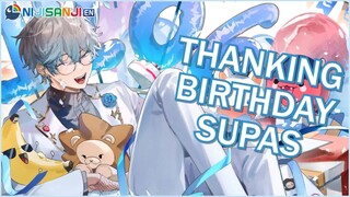 【SUPA READING】Thanking birthday supas!【NIJISANJI EN | Ike Eveland】